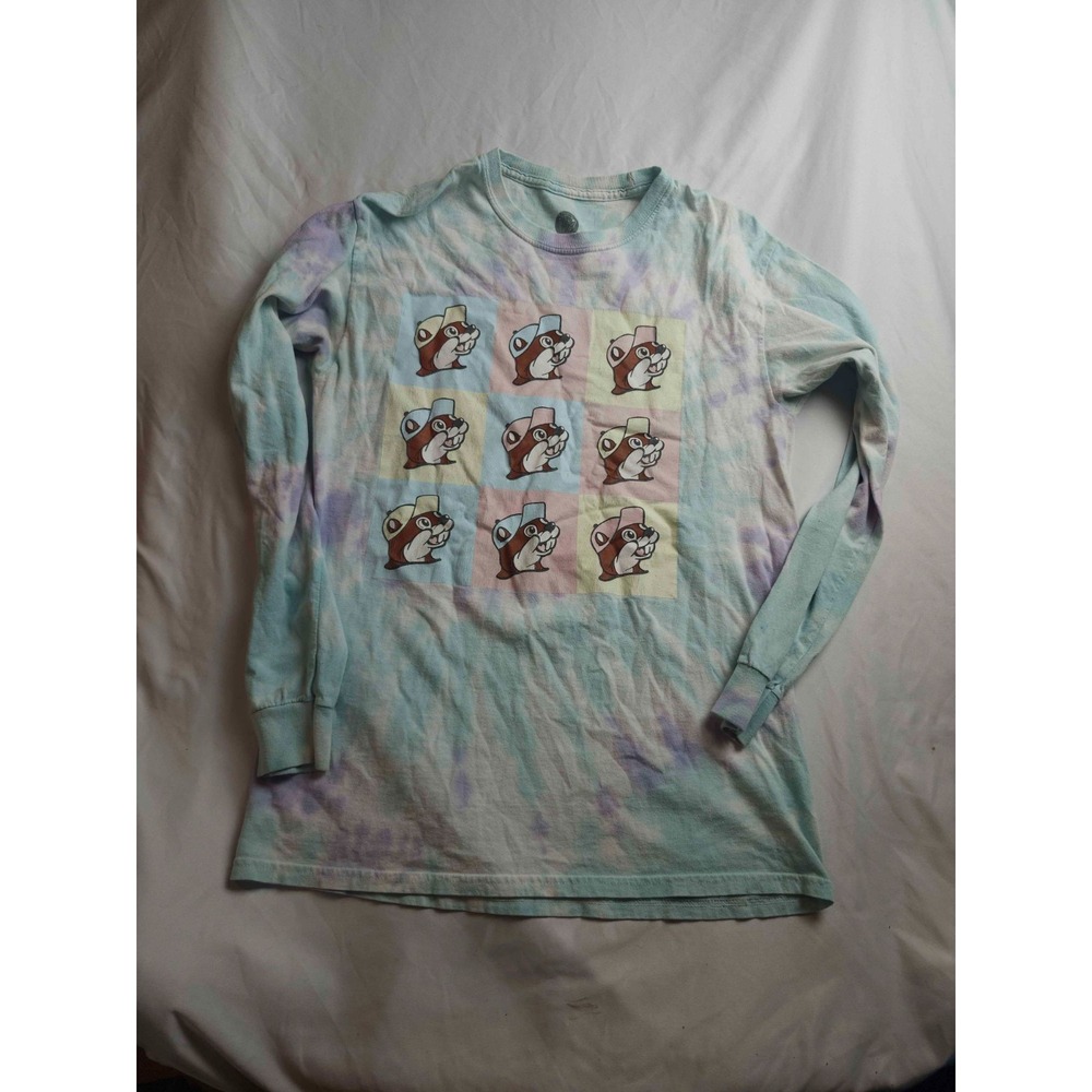 Buc-ees‎ Beaver Pop Art Shirt Mens M Tie Dye Pastel Graphic Festival Streetwear